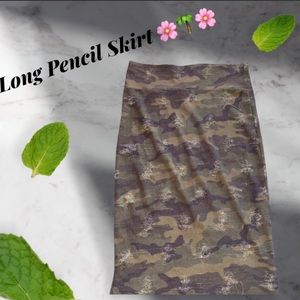 Army pencil skirt